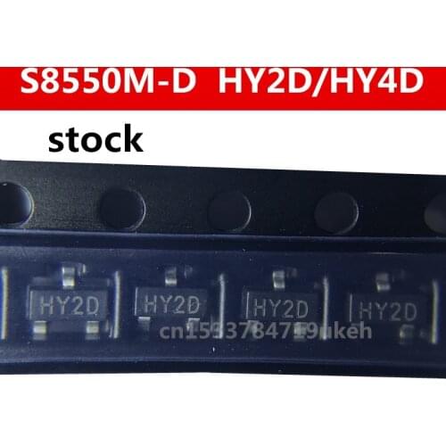 Original 100pcs/ S8550M-D HY2D/HY4D SOT23 1.5A