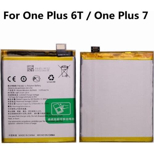BLP685 Original Replacement Battery For OnePlus 6T A6010 / Oneplus 7 Phone Battery 3700mAh Batteries