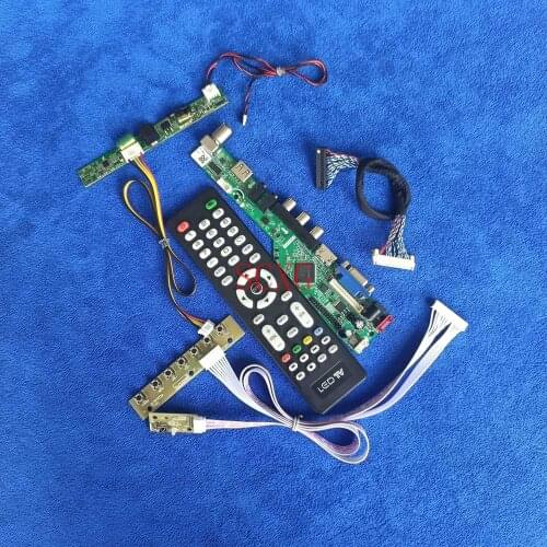 Monitor controller board 30-Pin LVDS For M185B3/M185B5/M185BGE AV VGA USB HDMI-compatible DIY Kit LCD LED Signal Analog 1366*768