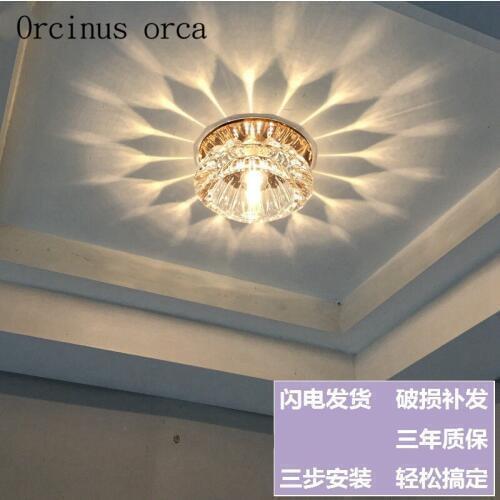 The living room ceiling lamps crystal background wall lamp LED corridor lamp corridor entrance NIUYAN lights Postage free