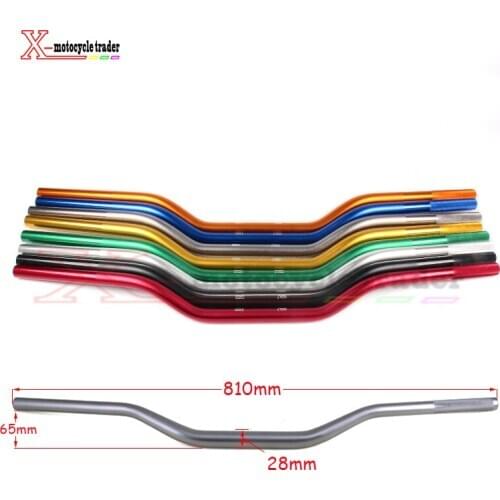 Universal color 1 1/8" 28 81CM 28MM Motorcycle Gold Red Black Green Silver Orange Handle Fat Bar Handlebar for bike handlebar