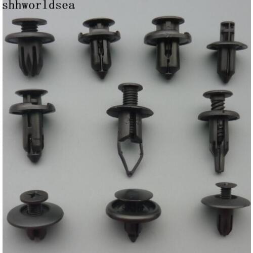 Shhworldsea 500PCS auto rear panel assembly push type retainer front bumper garnish side protector wheel opening moulding