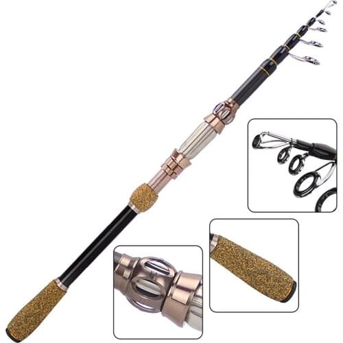 Fishing Rod 10-Section Super Short Fishing Rod Short Section Carbon Lure Rod Long Shot Pole Sea Pole Fishing Rod