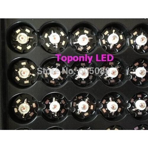 3w Orange color led lamp with star PCB 600nm 615nm High Power LED Greenhouse Vegetable Lighting 1000pcs/lot DHL free shipping