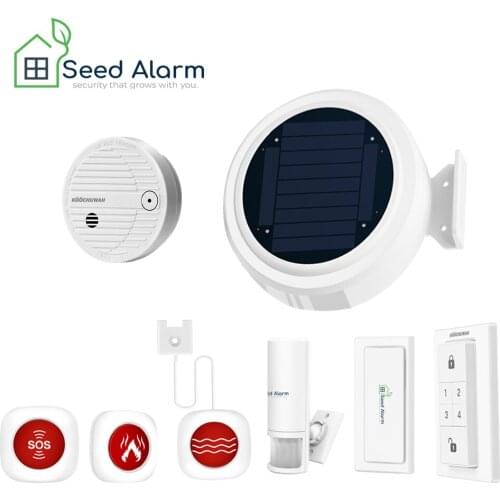 Outdoor RV Security Alarm System Solar Powered Loud Siren Support GPRS Remote Control with SOS PIR motion sensor Water sensor