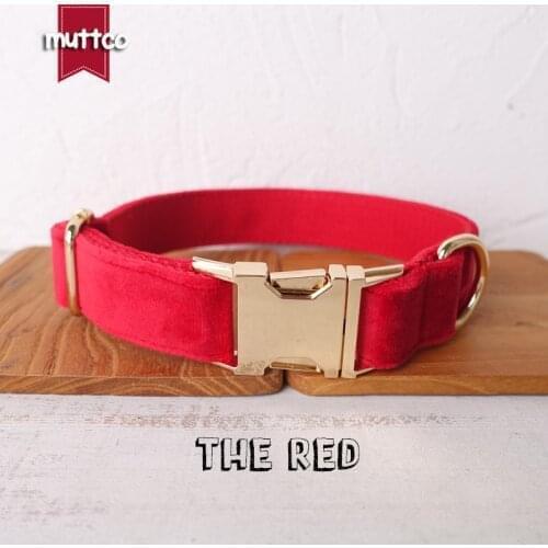 10pcs/lot MUTTCO unique dog collar THE RED convenient to walk the dog leash accessory for small medium large dog 5 size UDC107J
