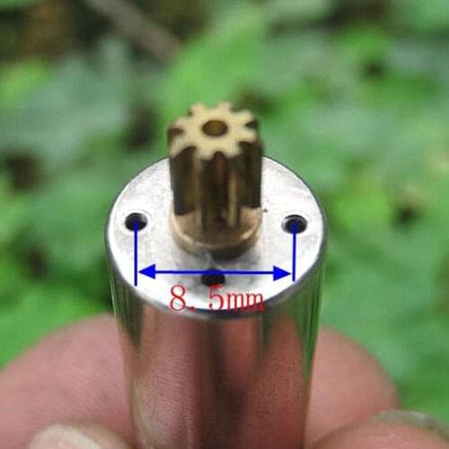 DC 3V High-speed DC Carbon Brush N60 Motor with Metal Gears Stainless Steel Casing Output Shaft Dia 1.5mm 0.35A 17500 RPM