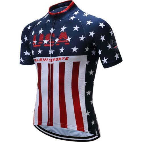 Weimostar 2021 Bike Team Pro Racing Cycling Jersey Men USA Style Breathable mtb Bike Jersey Quick Dry Bicycle Cycling Clothing