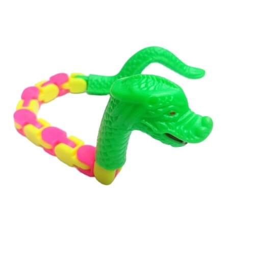 1 PIECE Plastic Magic Folding Snake Puzzle Block E816 Girl Boys Kids Pinata Bag Filler Birthday Party Favors Gift Novelty Prize