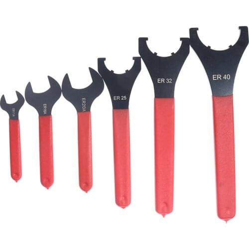 1Pc High-carbon Steel ER11A ER16A ER20A ER25 ER32 ER40 Wrench Spanner Tool For Collet Chuck Holder CNC Milling Machine Cutter
