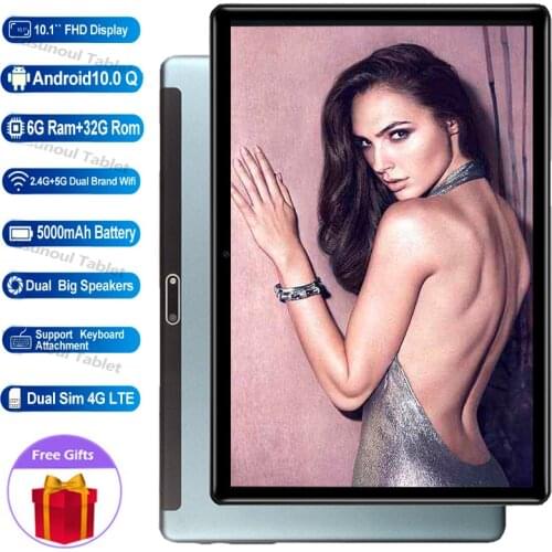 2021 Google Play 6G Ram 10 inch Tablet pc1280*800 HD Android 9.0 Pie 5G Wifi 4G LTE octa core телефонный звонок планшетный пк
