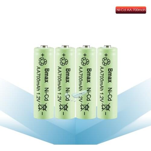 Kpay 1.2V AA NI-CD 1.2V 700mAh Rechargeable Battery for outdoor Gutter Garden Outdoor Lawn Fence Wall led Solar lamp