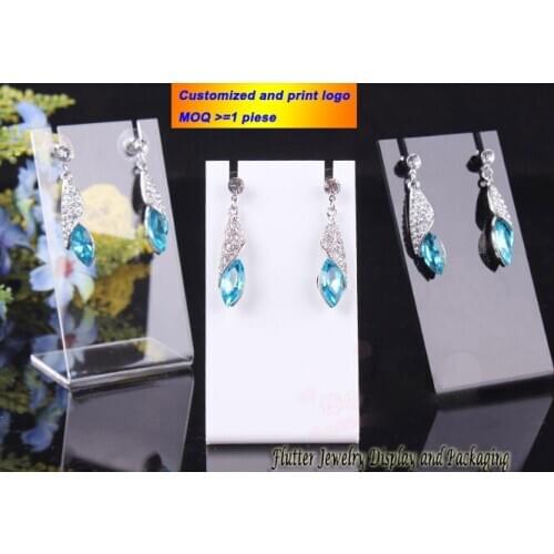 Acrylic Jewelry Dislay Props Earring Holder Pendant Showing Stand Earring & Pedant Display Easel Necklace Chain L Rack