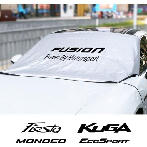 For Ford ECOSPORT EDGE ESCAPE EXPLORER Fiesta FUSION GHIA KUGA MONDEO MUSTANG SHELBY Accessories Car Windshield Sunshade Cover