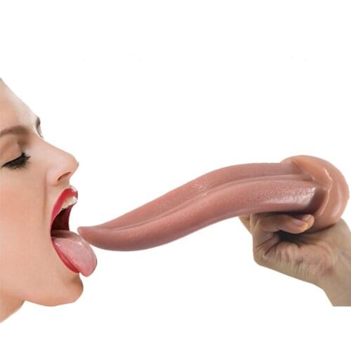 Tongue Suck Dildo Anal butt Plug Dildo for women Masturbator Vagina G-spot stimulate massage Adult Sex Products realistic Penis