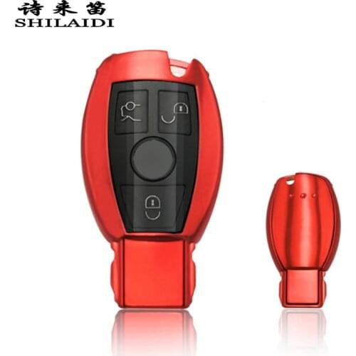 Car PC TPU key case covers Stickers Key case protective shell holder For Mercedes Benz A C E R Class W205 W204 GLA CLA C117 W212