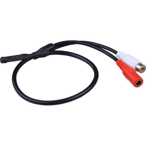 Sensitive Audio Pickup Mic Microphone Cable For CCTV Security Monitor DVR Camera