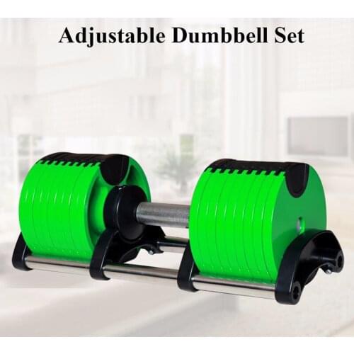 Home training equipment stainless steel gym professional color chassis automatic adjustment dumbbells