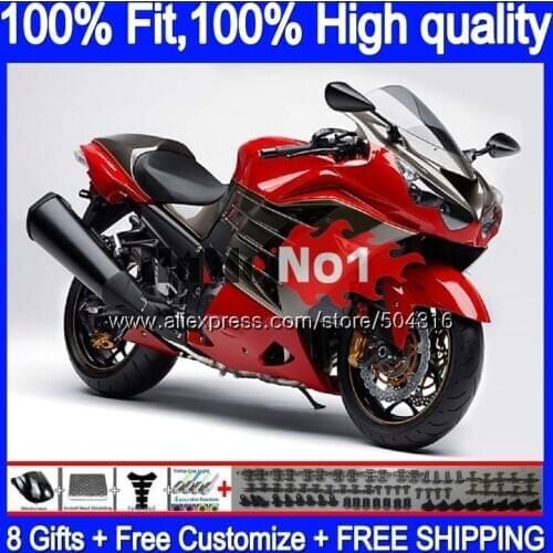 Injection For KAWASAKI ZX-14R ZX14R 12 13 14 15 16 17 87MC.36 ZZR1400 ZX 14R 2012 2013 2014 2015 2016 2017 Red black Fairing