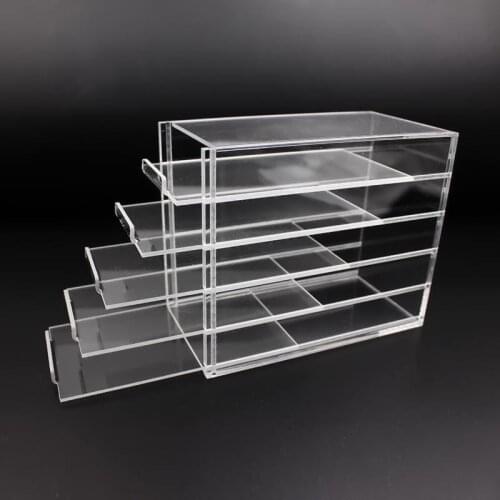 5 Layers Clear False Eyelash Storage Box Makeup Display Container Eyelashes Glue Pallet Holders Eyelashes Extension Supplies