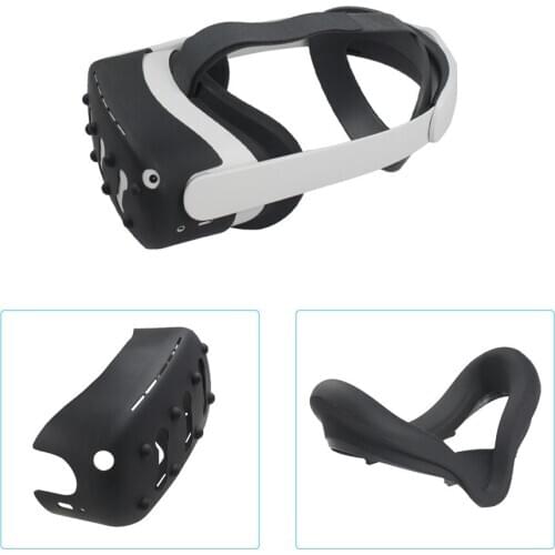 Face Eye Mask Front Cover Handle Protective Cover Case Set for Oculus Quest 2 VR Headset Face Mask Pad Accessories