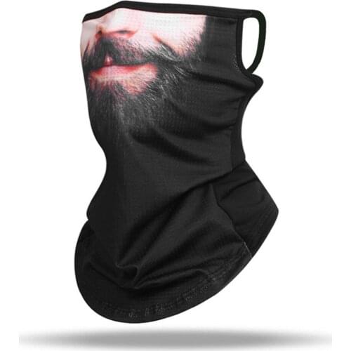 Cycling Cooling Face Scarf Bearded Man Headband Mask Head Cover Snood Scarves Wind Dustproof Outdoors Bandana Street Sunshade