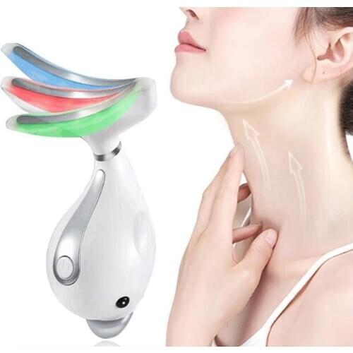 Face Massager Skin Tightening Face Lift Chin Reducer Led Photon Neck Massager Face Lifting Vibration Skin Tighten Beauty Tools