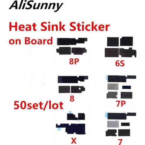 AliSunny 50set Heat Sink Sticker for iPhone 7 6 6S 8 Plus X XS Max XR Anti-Static Logic Board Dissipation Cooling Glue