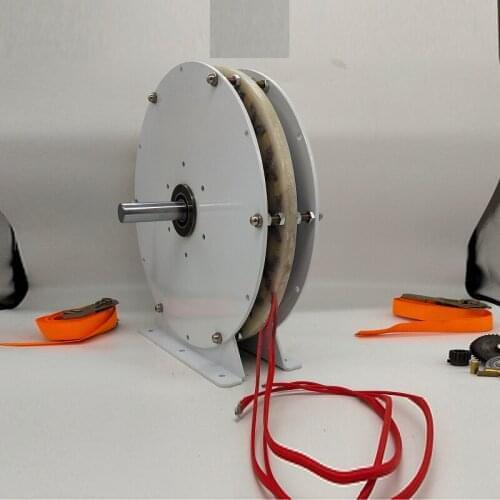3kw low-speed disk-type ironless generator, permanent magnet, low resistance, high-efficiency wind power, hydropower