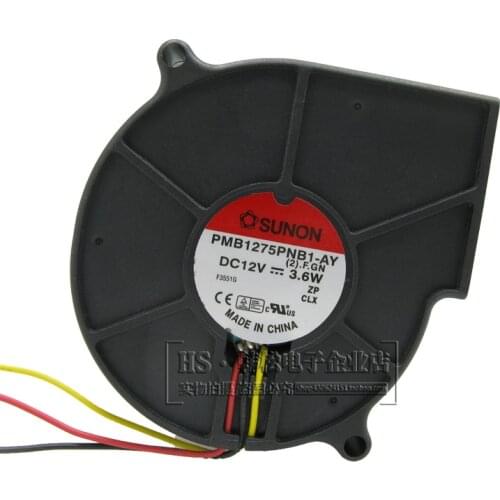Original For Sunon 7CM blower built quasi 7530 12V 3.6W turbine fan PMB1275PNB1-AY+cooling fan