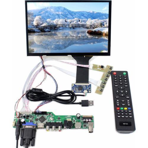 HD MI VGA AV USB RF LCD Board Work with 10.1" M101NWWB R6 1280X800 LCD Screen and 10.1 inch Capacitive Touch Panel