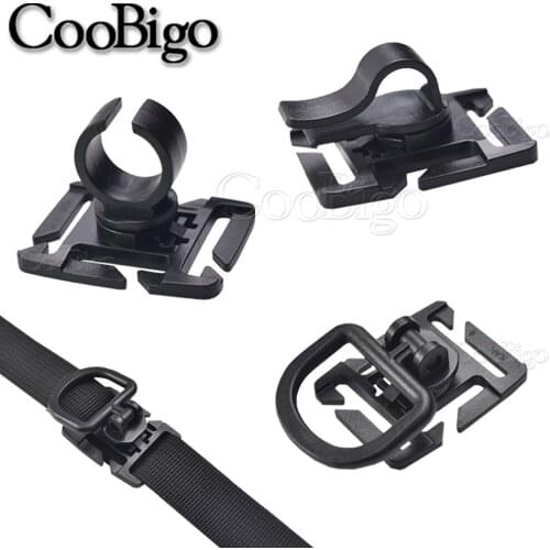 20pcs Hydration Bladder Tube Trap Hose Webbing Clip Molle Rotatable Drinking Tube Clip for Camelbak Water Pack Bag