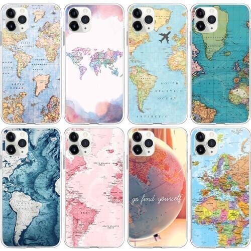 Applicable to iPhone12 7 8 Plus X XS Max XR 7 s 2020 6 6 s 11 pro SE phone cases world earth design following SP27
