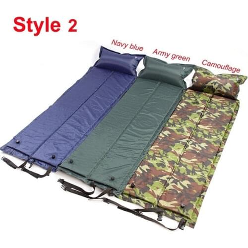 Self-Inflating Camping Mat Air Mattress Camping Bed Matelas Gonflable Picnic Mat Automatic Inflatable Sleeping Pad Bag Pillow