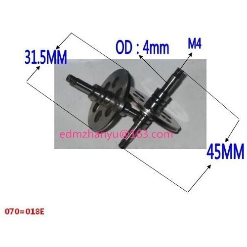 Pulley 070(OD31.5mm*L45mm) for wire EDM-HS / material: CR12 / pulley 070 = pulley 018E / double sides