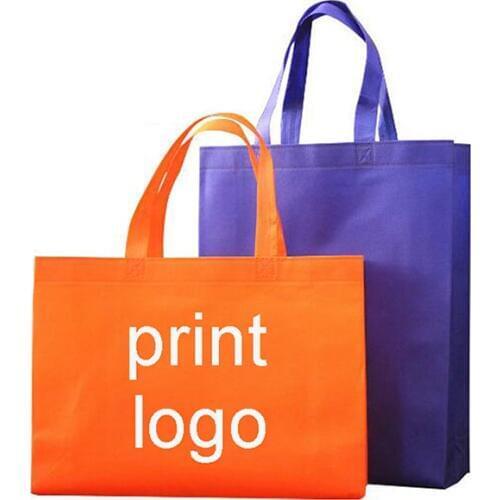 Non-Woven Fabric Custom Tote Bag Printed Grocery Green Reusable Grocery Unique Recycled Boutique Polyester Shopping Bag carro