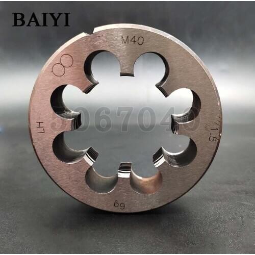 Die M40mm x 1.5 Metric Left hand Die M40 x 1.5mm M40*1.5 M40*1.5 thread diameter standard machine left round die hand tool