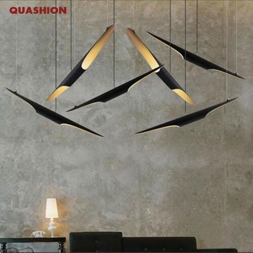 Nordic 60cm bamboo shape aluminum pipe pendant light modern dinning/living room clothing shop creative led droplight fixture