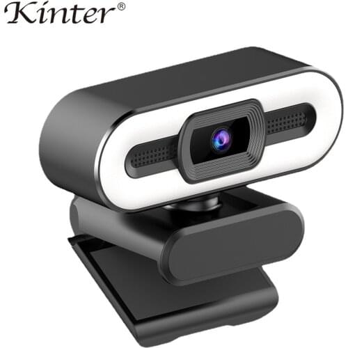 2K Auto Focus Webcam With Fill Light Rotatable Laptop Web Camera PC Computer Camera With Microphone Calling Conference Recorder