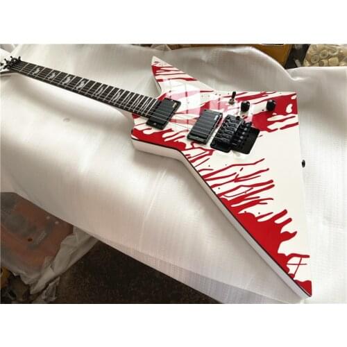 High quality custom edition sticker electric guitar double swing rose wood fingerboard black accessories free shipping