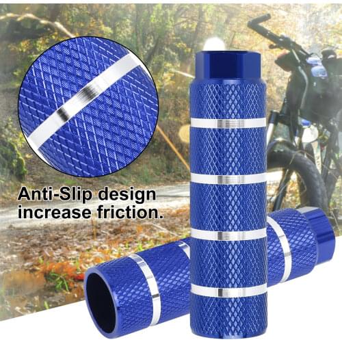 X Autohaux Aluminum Alloy Cylinder Fit 3/8 Inch Inner Dia for BMX MTB Bike Bicycle Axle Rear Foot Pegs Footrests Bicycle Pedal