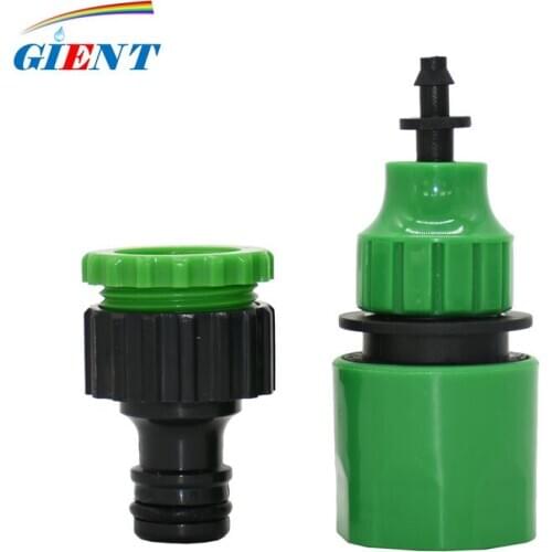 1PCS 1/4 Inch Garden Hose Water Quick Connector to 1/2 3/4 Male 3/8" Hose Connector Watering