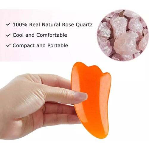 1Pc Gua Sha Massage Scraping Board Natural Resin Orange Face Body SPA Skin Lifting Beauty Massage Relaxation Health Care Tool