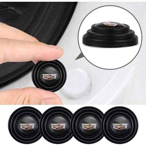 Car Door Shock Sticker Absorber Soundproof Buffer Badge for Cadillac Logo Seville XT4 CT4 CT5 ATS SLR STS EXT CTS Escalade Coupe