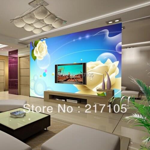 Free shipping Mural rose eco-friendly symphony wallpaper mural wallpaper