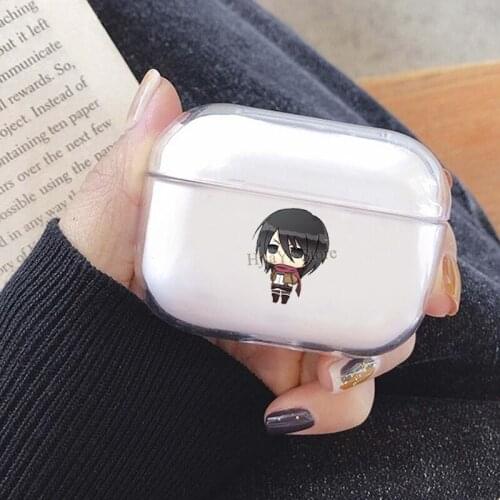 Mikasa Ackerman Attack On Titan TPU Cover Case For AirPods Pro Case Bluetooth Case For Airpod 3 Earphone Accessories Skin