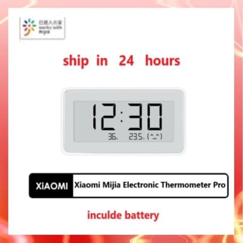 Xiaomi Mijia Electronic Thermometer and Hygrometer Pro BT4.0 Wireless Smart Electronic Clock LCD Temperature Measurement Tool