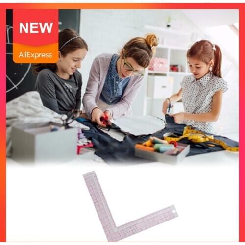 1Pc Plastic L-Square Shape Ruler French Curve Sewing Tools Craft Newest Professional Craft Ruler Sewing DIY Tailor Measure S3F8