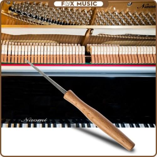 Professional Grand Piano Hammer Reamer Piano Tuning Repair Tool Stringing Machine Awl Needle Jujube Wooden Handle