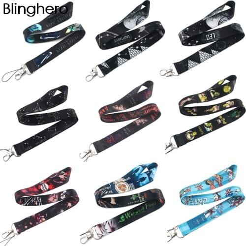 BH1240 Blinghero Cartoon Cat Neck Strap for key ID Card Gym Phone USB Badge Holder DIY Hang Rope Horror Movie Lanyard